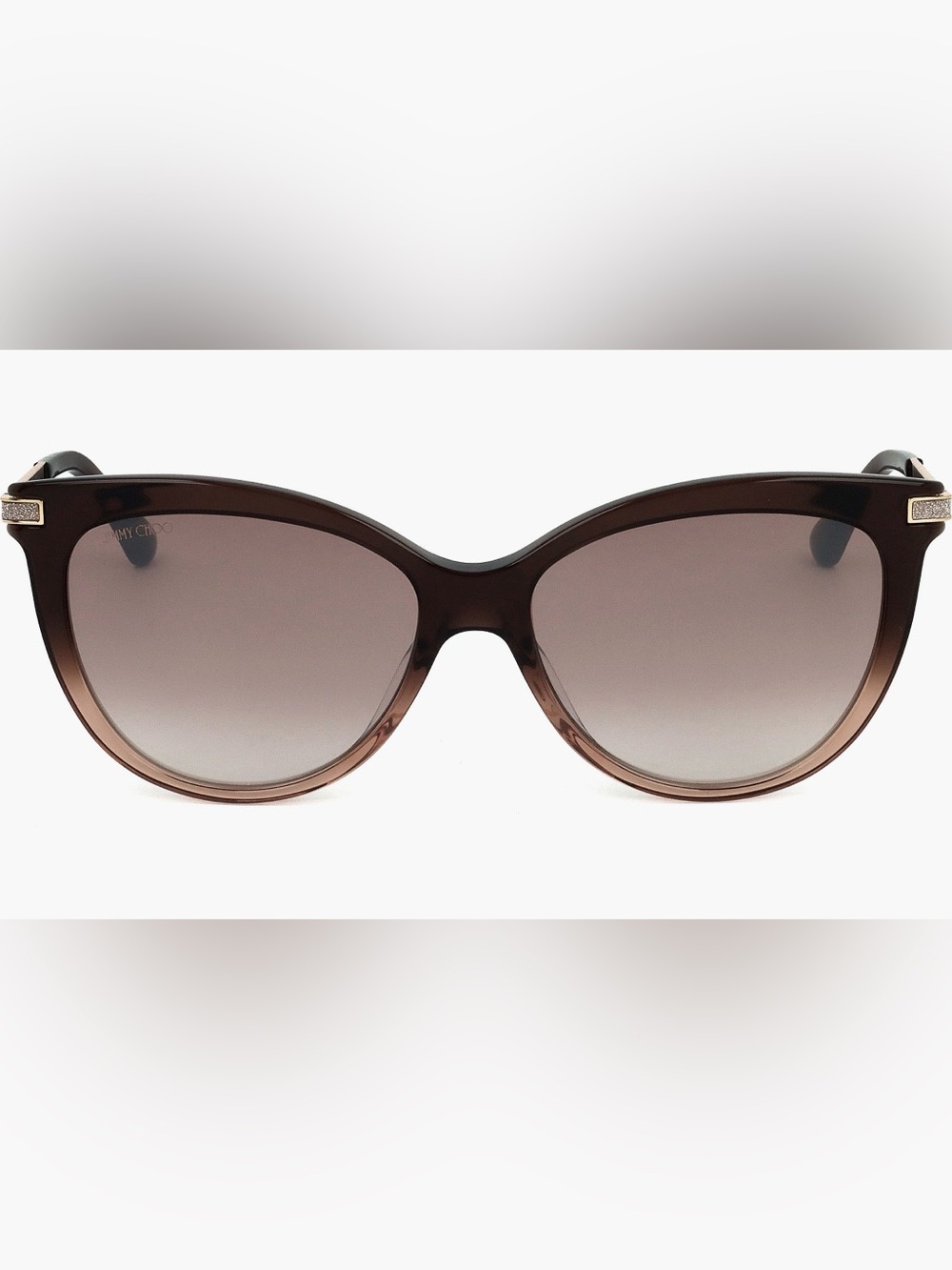 Jimmy Choo Brown Gradient Cat Eye Sunglasses